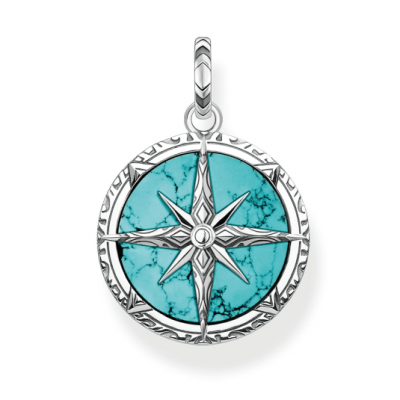 THOMAS SABO medál Compass turquoise medál PE833-878-17 online ékszer rendelés