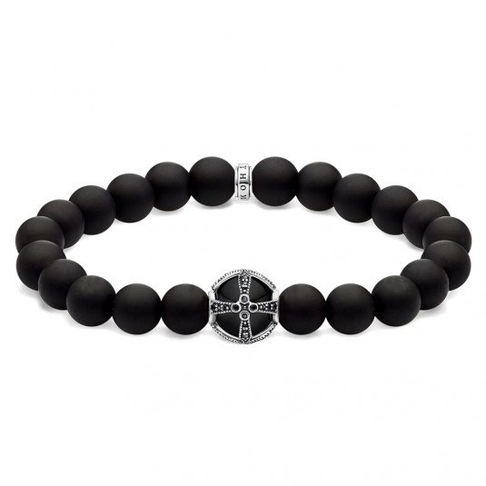 THOMAS SABO karkötő Cross black karkötő A1928-812-11-L18 ékszer rendelés online