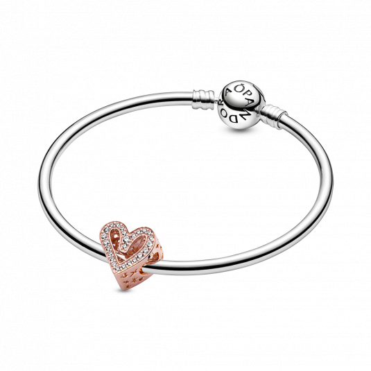 PANDORA karperec "Sparkling heart" karkötő 590713+788692C01 ékszer rendelés online