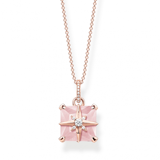 THOMAS SABO nyaklánc Pink stone with star nyaklánc KE1953-417-9-L45v ékszer rendelés online