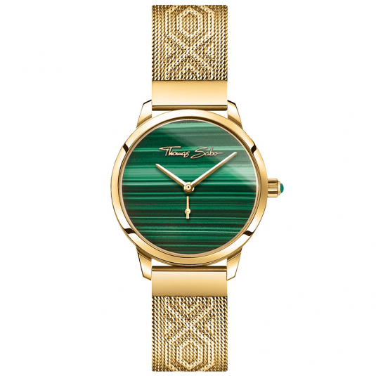 THOMAS SABO karóra Garden Spirit malachite gold karóra WA0365-264-211-33 ékszer rendelés online