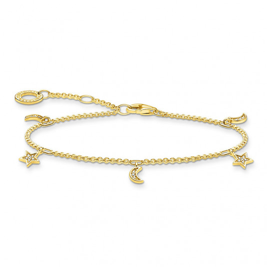 THOMAS SABO karkötő Star & moon gold karkötő A1994-414-14-L19v ékszer rendelés online