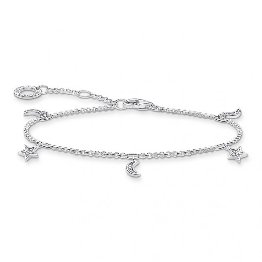 THOMAS SABO karkötő Star & moon silver karkötő A1994-051-14-L19v ékszer rendelés online