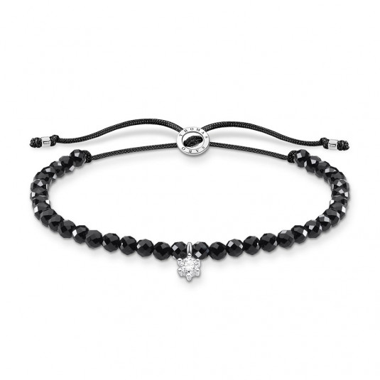 THOMAS SABO anyag karkötő Black pearls with white stone karkötő A1987-401-11-L20v ékszer rendelés online