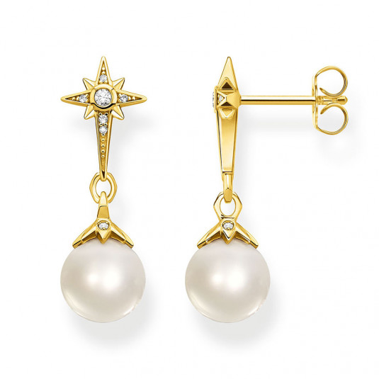 THOMAS SABO fülbevaló Pearl star gold fülbevaló H2118-445-14 ékszer rendelés online