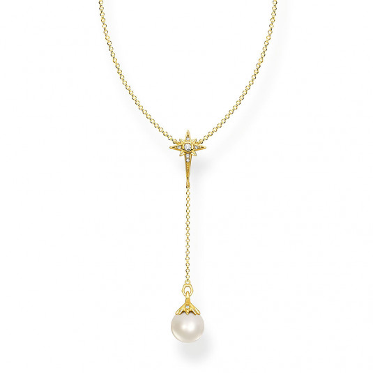 THOMAS SABO nyaklánc Pearl star gold nyaklánc KE1986-445-14-L45v ékszer rendelés online