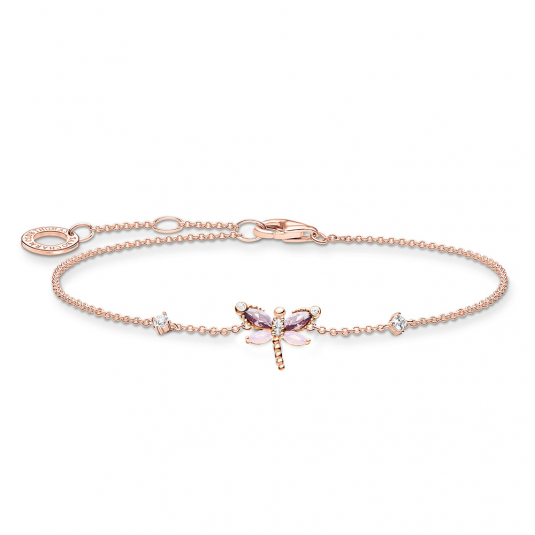 THOMAS SABO karkötő Dragonfly with stones rose gold karkötő A2025-321-7-L19V ékszer rendelés online