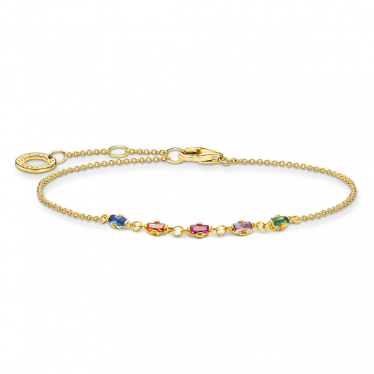 THOMAS SABO karkötő Colourful stones gold karkötő A2024-488-7-L19V ékszer rendelés online