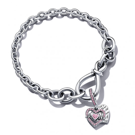 PANDORA karkötő Infinity heart karkötő 598911C00+799402C01 ékszer rendelés online