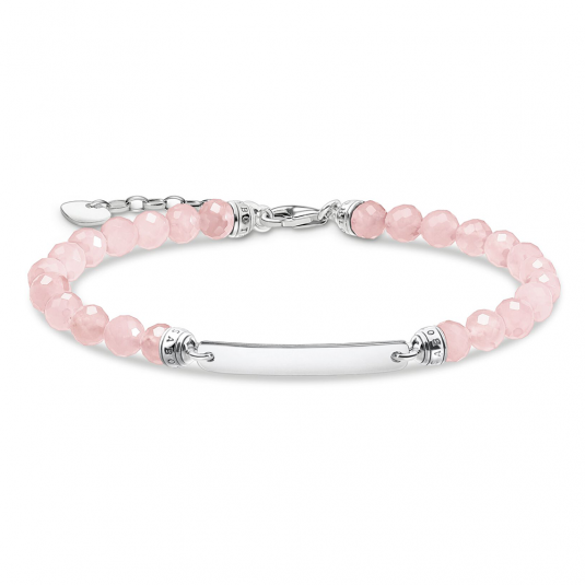 THOMAS SABO karkötő Pink pearls silver karkötő A2042-637-9-L19V ékszer rendelés online