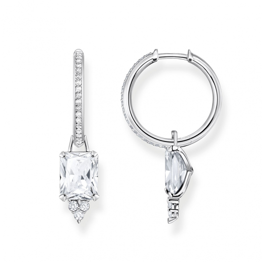 THOMAS SABO fülbevaló White stone silver fülbevaló CR672-051-14 ékszer rendelés online