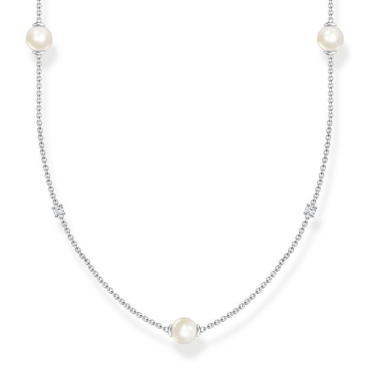 THOMAS SABO nyaklánc Pearls with white stones silver nyaklánc KE2125-167-14 ékszer rendelés online