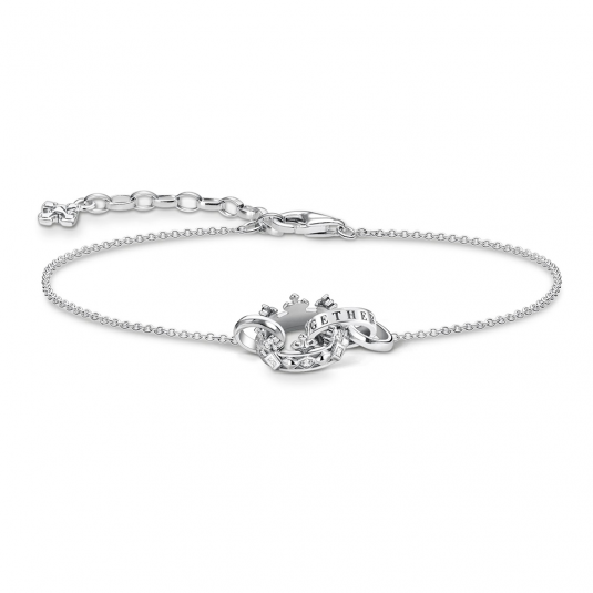 THOMAS SABO karkötő Crown silver karkötő A1982-643-14-L19V ékszer rendelés online