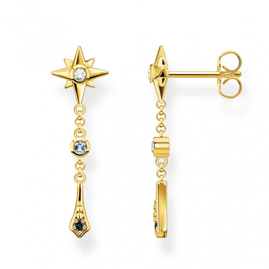 THOMAS SABO fülbevaló Royalty star stones gold fülbevaló H2209-959-7 ékszer rendelés online