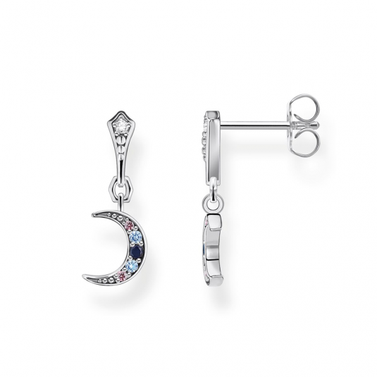 THOMAS SABO fülbevaló Royalty moon with stones silver fülbevaló H2204-945-7 ékszer rendelés online