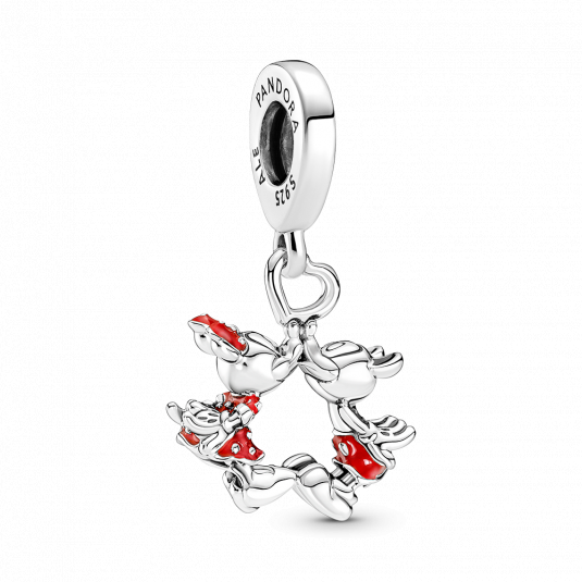 PANDORA Disney csókolózó Mickey és Minnie függő charm ékszer rendelés online