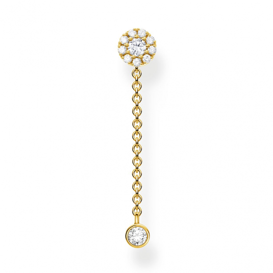 THOMAS SABO fél pár fülbevaló Stud with pendant stone long gold fülbevaló H2237-414-14 ékszer rendelés online