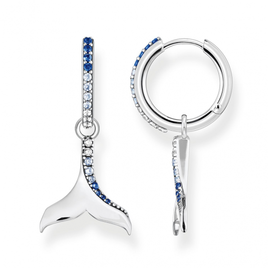 THOMAS SABO fülbevaló Tail fin with blue stones fülbevaló CR687-644-1 ékszer rendelés online