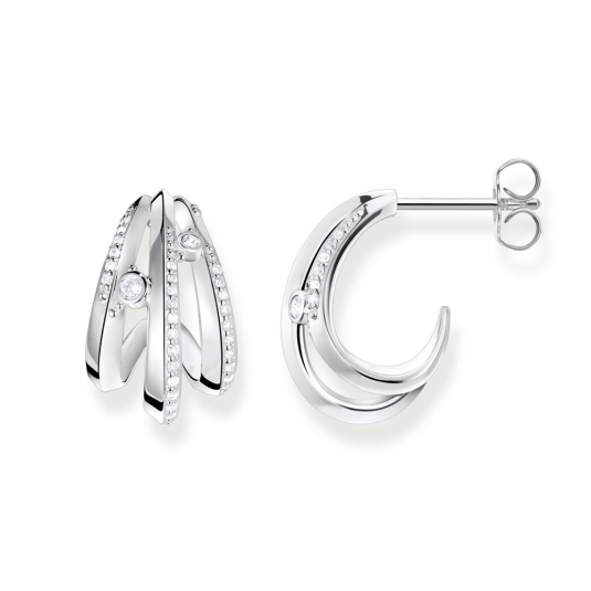 THOMAS SABO fülbevaló Wave with stones fülbevaló H2231-051-14 ékszer rendelés online