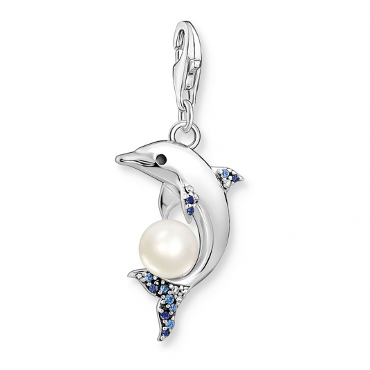 THOMAS SABO medál Dolphin with pearl silver medál 1889-664-7 ékszer rendelés online