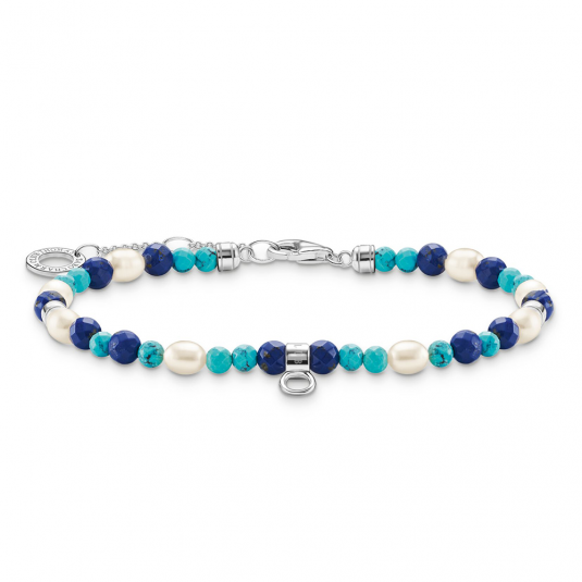 THOMAS SABO karkötő Blue stones and pearls karkötő A2064-775-7-L19V ékszer rendelés online