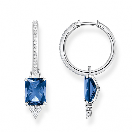 THOMAS SABO fülbevaló Blue stone silver fülbevaló CR684-166-1 ékszer rendelés online