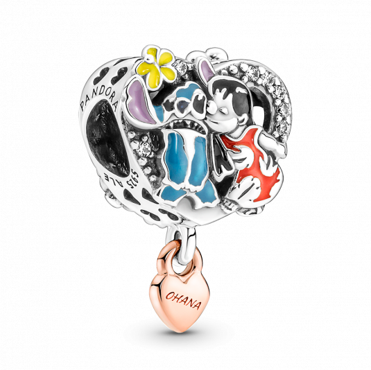 PANDORA Disney Ohana Lilo és Stitch ihlette charm ékszer rendelés online