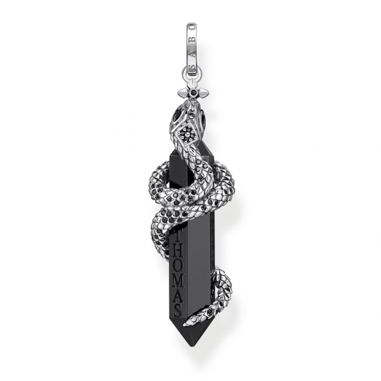 THOMAS SABO medál Blackened onyx with snake medál PE944-641-11 ékszer rendelés online