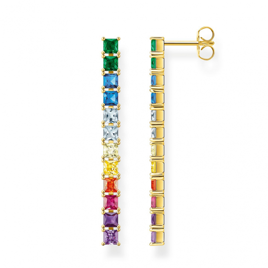 THOMAS SABO fülbevaló Colourful stones pavé gold fülbevaló H2249-996-7 ékszer rendelés online