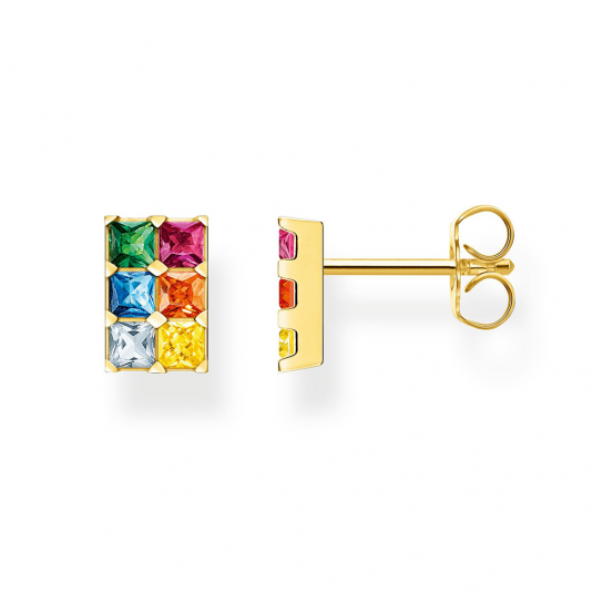 THOMAS SABO fülbevaló Colourful stones pavé gold fülbevaló H2251-996-7 ékszer rendelés online