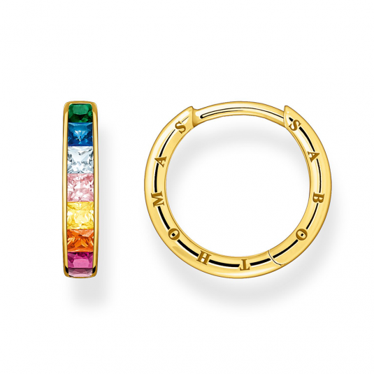 THOMAS SABO fülbevaló Colourful stones pavé gold fülbevaló CR668-996-7 ékszer rendelés online