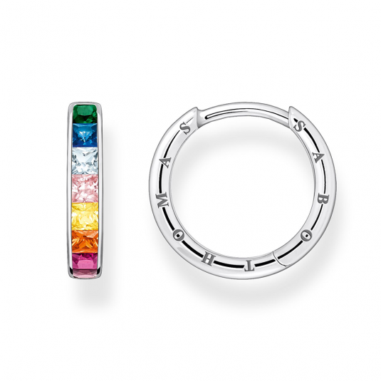 THOMAS SABO fülbevaló Colourful stones pavé silver fülbevaló CR668-477-7 ékszer rendelés online