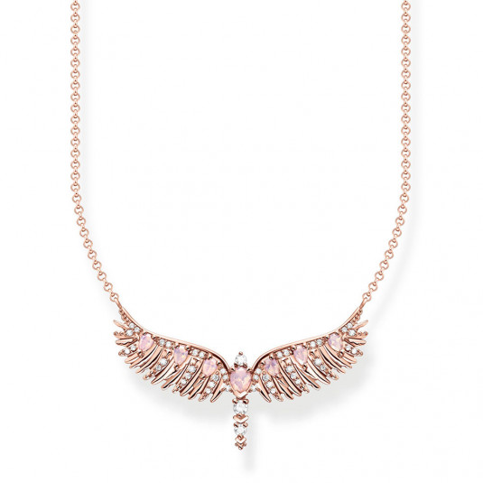 THOMAS SABO nyaklánc Phoenix wing with pink stones rose gold nyaklánc KE2169-323-9-L45 ékszer rendelés online