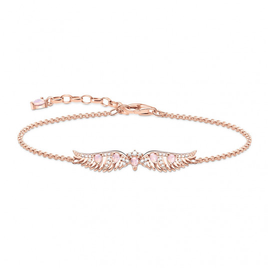 THOMAS SABO karkötő Phoenix wing with pink stones rose gold karkötő A2069-323-9-L19v ékszer rendelés online