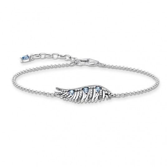 THOMAS SABO karkötő Phoenix wing with blue stones silver karkötő A2070-644-1-L19v ékszer rendelés online