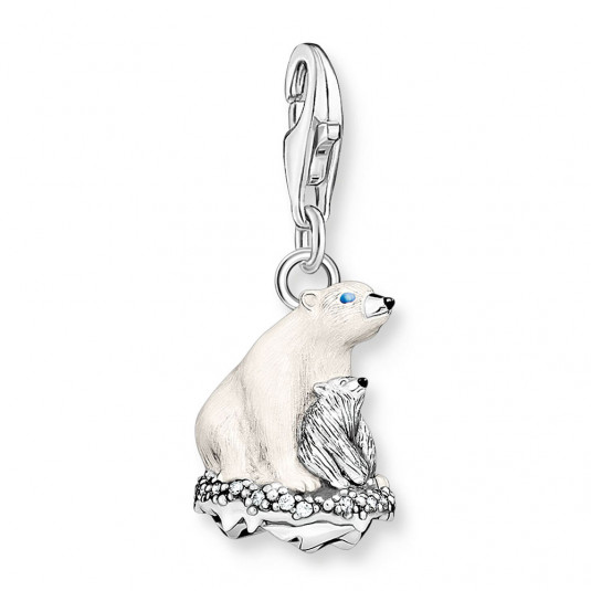 THOMAS SABO charm medál Ice bears medál 1911-691-7 ékszer rendelés online