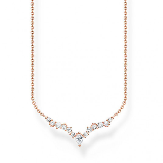 THOMAS SABO nyaklánc Ice crystals rose gold nyaklánc KE2172-416-14-L45 ékszer rendelés online