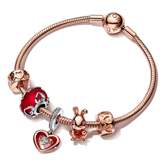 PANDORA aranyozott Radiant Heart karkötő karkötő 580728+2x781978+782450C01+782471C01+792497C01 ékszer rendelés online