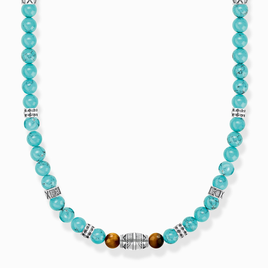 THOMAS SABO nyaklánc Turquoise and tiger's eye nyaklánc KE2180-364-17 ékszer rendelés online