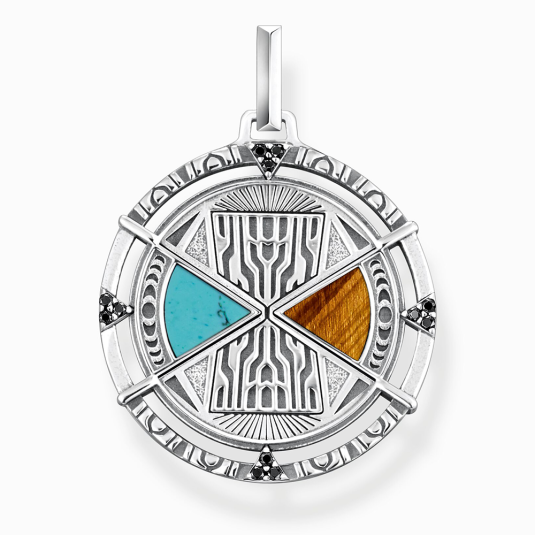 THOMAS SABO medál Turquoise and tiger's eye medál PE951-364-7 ékszer rendelés online