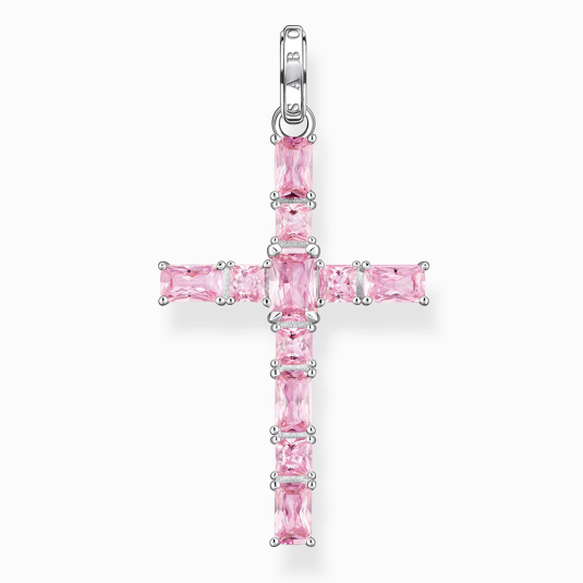 THOMAS SABO medál Cross pink stones medál PE939-051-9 ékszer rendelés online