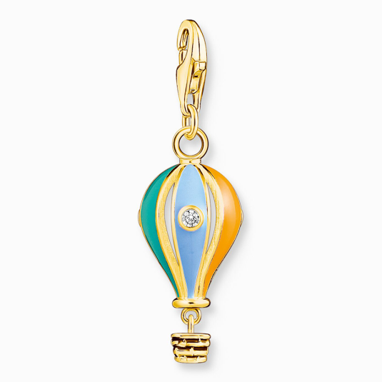 THOMAS SABO charm medál Colourful hot air balloon gold medál 1922-565-7 ékszer rendelés online