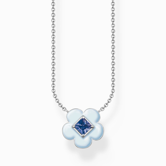 THOMAS SABO nyaklánc Flower with blue stone nyaklánc KE2185-496-1 ékszer rendelés online