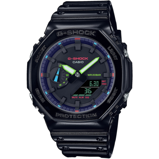 CASIO férfi karóra G-Shock karóra CASGA-2100RGB-1AER ékszer rendelés online