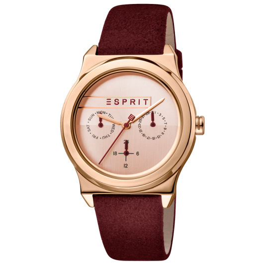 ESPRIT női karóra Magnolia Multi Rosegold Bordeaux karóra ES1L077L0035 ékszer rendelés online