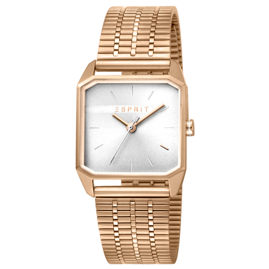 ESPRIT női karóra Cube Ladies Rose Gold karóra ES1L071M0035 ékszer rendelés online