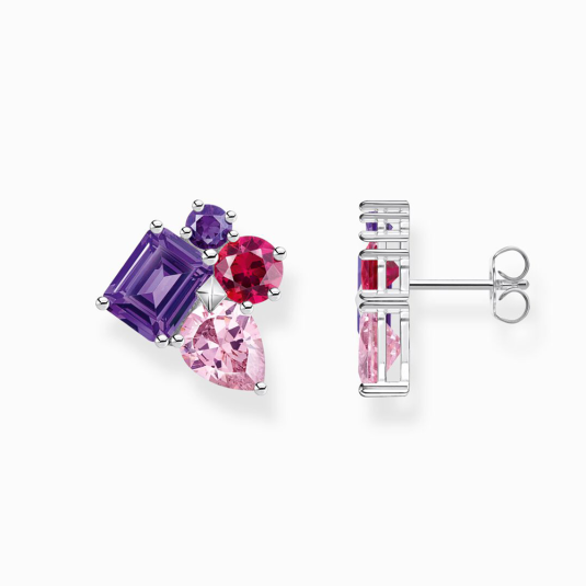 THOMAS SABO fülbevaló Pink and violet zirconia fülbevaló H2275-477-7 ékszer rendelés online