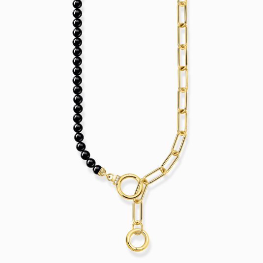 THOMAS SABO nyaklánc Onyx beads and white zirconia nyaklánc KE2193-177-11-L47V ékszer rendelés online