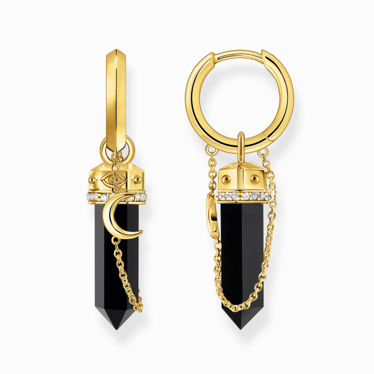 THOMAS SABO fülbevaló Onyx and chain fülbevaló CR722-177-11 ékszer rendelés online