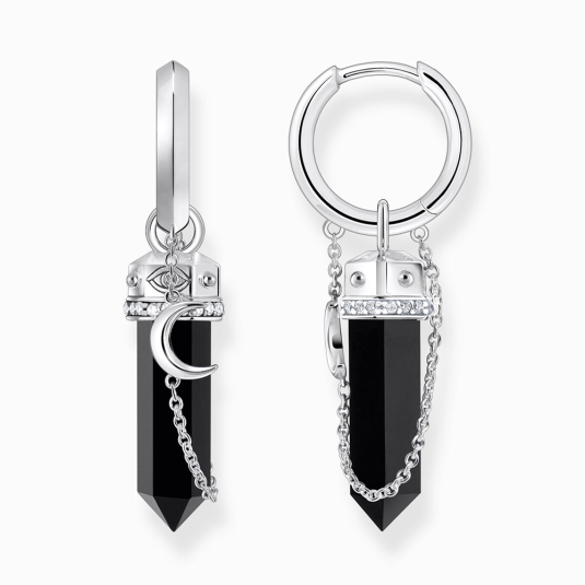 THOMAS SABO fülbevaló Onyx and chain fülbevaló CR722-641-11 ékszer rendelés online